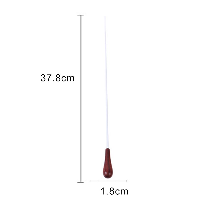 38cm Muziek Dirigent Custom Stok Ritme Band Muziek Directeur Dirigent Lood Stok Palissander Handvat