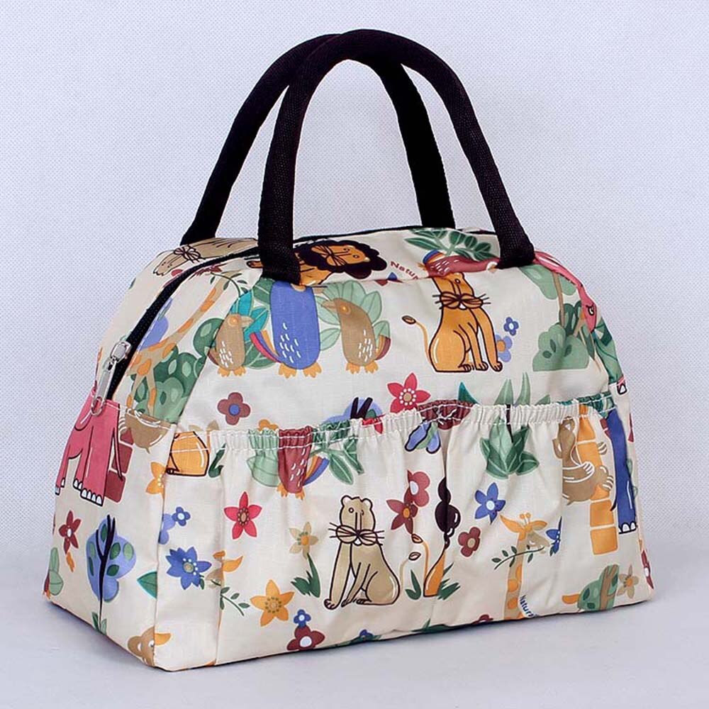 Handbag Small Bag Waterproof Printed Lunch Bag Bag Hand Carry Female Bag Storage Bag 31506