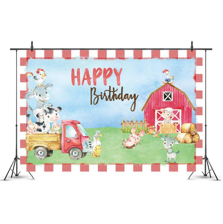 Vaisselle jetable à thème d'animaux de ferme, fournitures de fête d'anniversaire, serviettes en papier de Jungle, décoration de Ranch et de Zoo, assiettes: 120x80cm 1Pcs