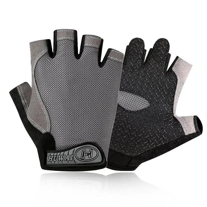 Gym Anti Slip Half Vinger Handschoenen Ademende Halters Handschoenen Heren Dames Elastische Schok Oefening Sporthandschoenen voor Fietsen