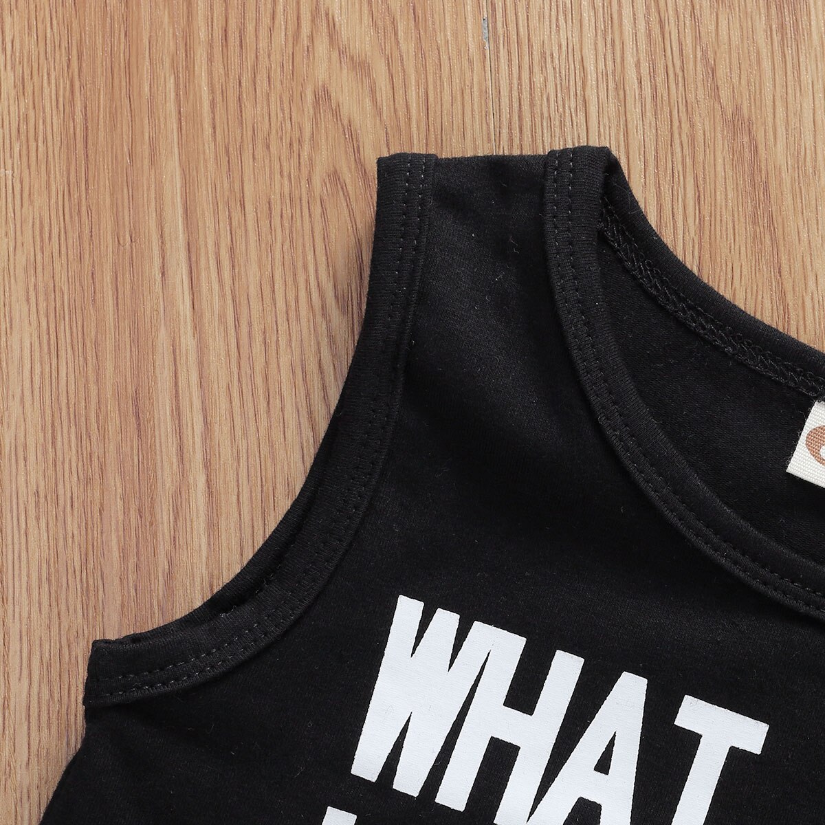 6m-3 år baby drenge sommertøj sæt ærmeløs brev print tank top og camouflage shorts sæt