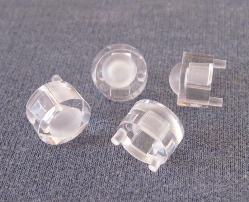 NIJZ-10 LED Optische Lens, Size: 10X7.5mm, 45 graden, slijpen oppervlak, PMMA materialen