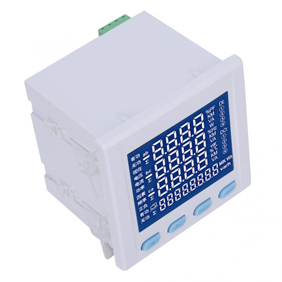 220V Power Meter Multifunctional Digital LED Electricity Volt Power Meter RS485 Communication