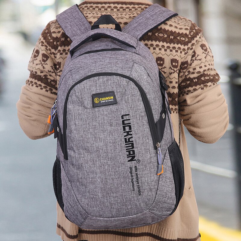 Unisex skoletaske vandtæt nylon mærke skoletaske kvinder rygsæk polyester taske skuldertasker computer packsack