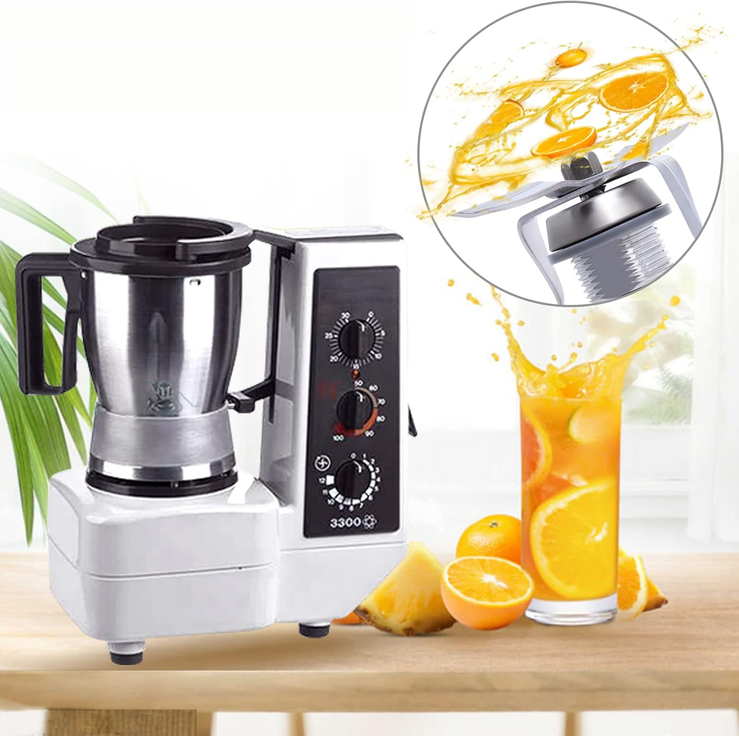 Cuchillas de exprimidor de acero inoxidable, repuesto para Thermomix 3300, cuchilla de licuadora, grado alimenticio