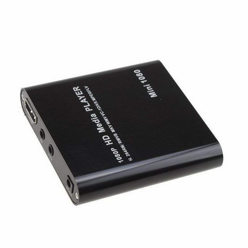 Mini Full HD 1080P Media Player Support HDMI/AV/USB/SD/MMC External HDD Media Player with EU Plug