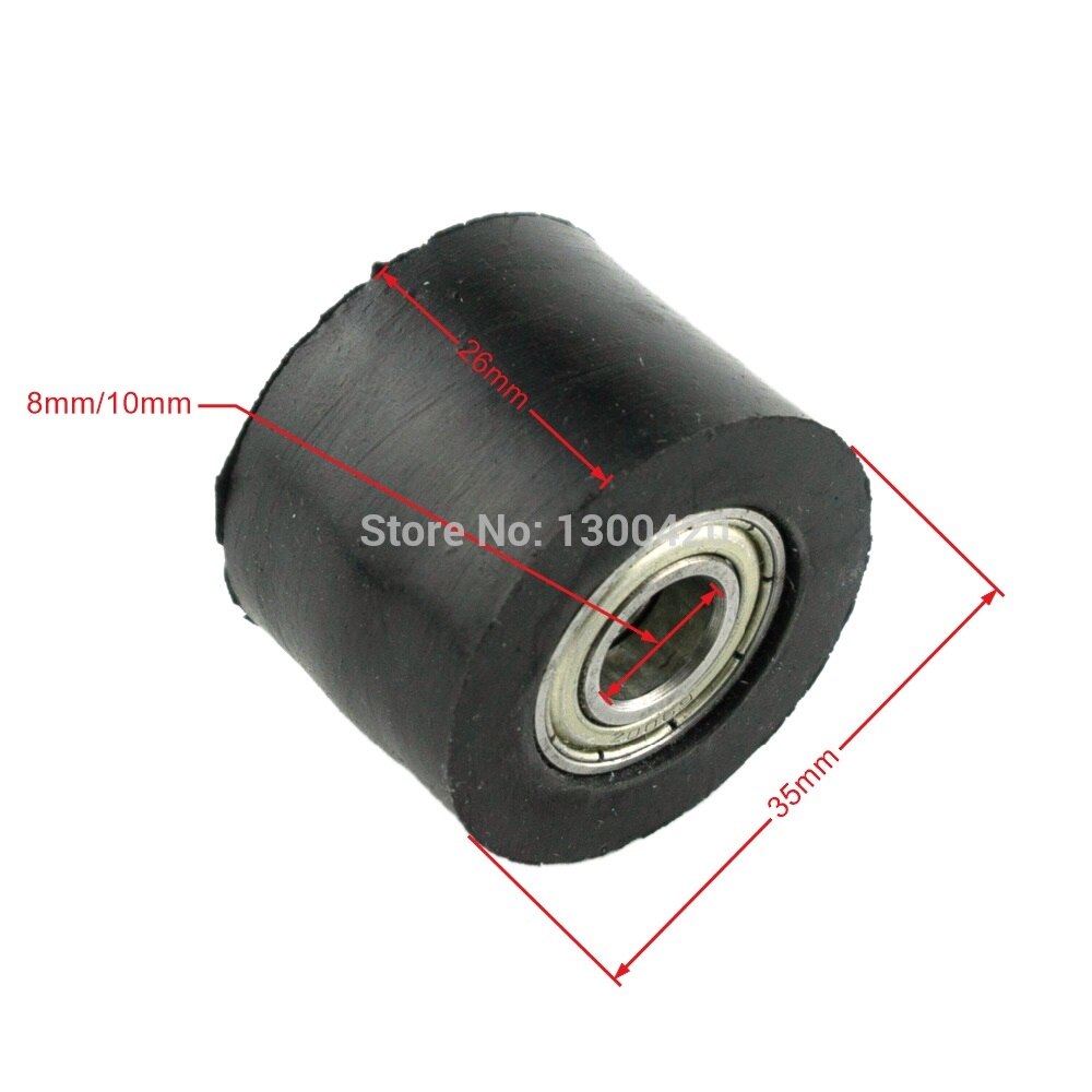 1Pcs Black 8mm/10mm Chain Pulley Roller Chain Tensioner Wheel Guide For Motorized Pit Bike Motorcycle