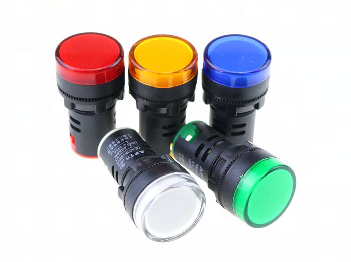 Voyant lumineux LED rouge/vert/Huang/bleu/blanc, AD16-22DS/220V