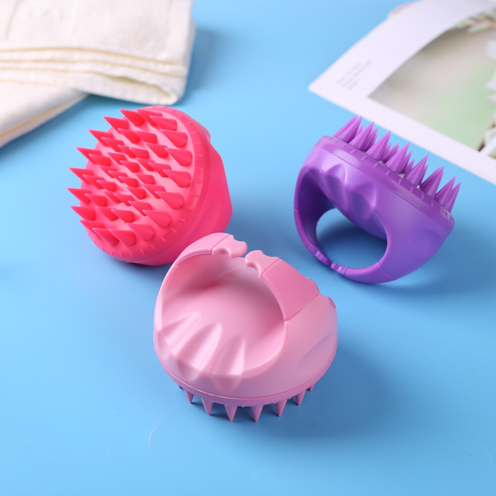 baby Shampoo Scalp Brush Pointed Hair Brush Shampoo Scalp Comb Head Hair Washing Cleaning Massager for kids#38