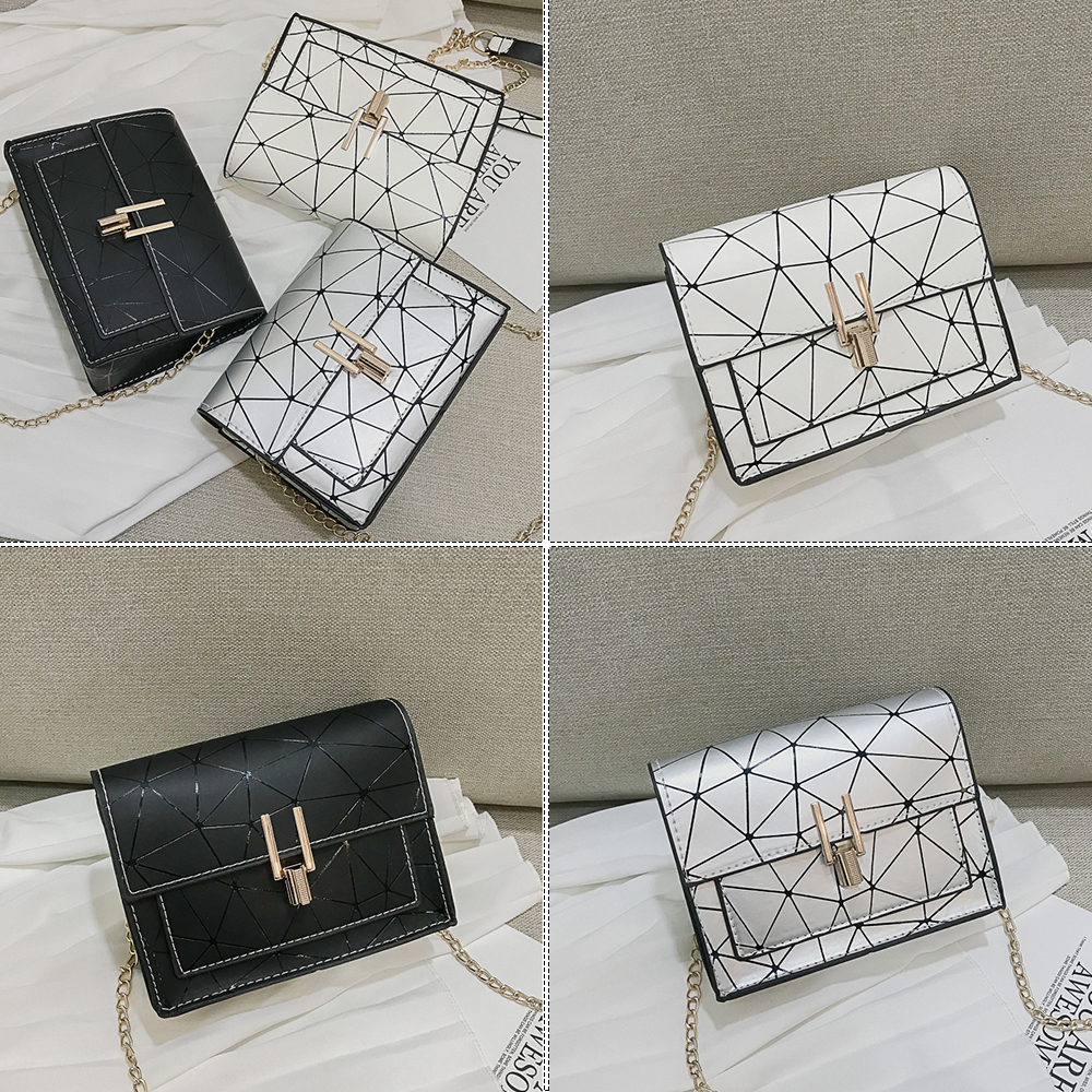 Herold Frauen PU Leder Messenger Taschen Damen Luxus Handtasche frauen Kette Party Weibliche Schulter Taschen