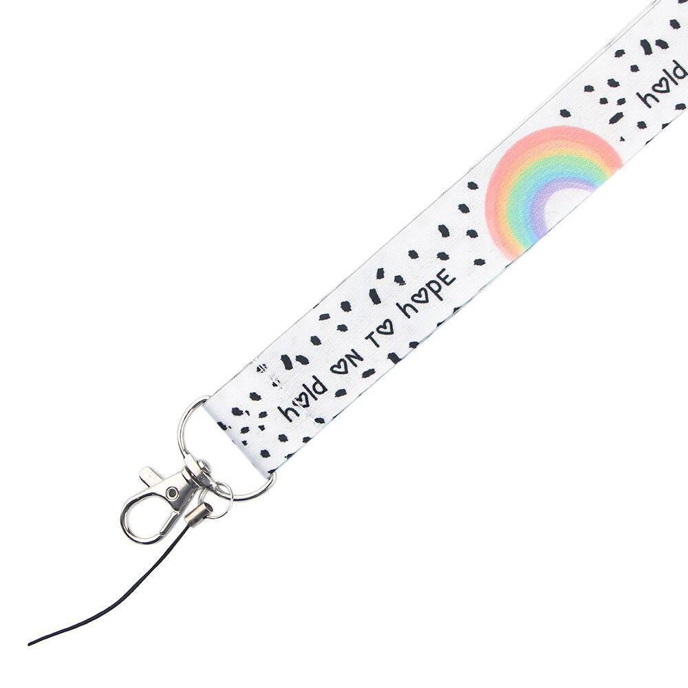 Ransitute R1200 Farbe Regenbogen Malerei Kunst Schlüssel Kette Lanyard Neck Strap Für Telefon Tasten ID Karte Kreative Lanyards
