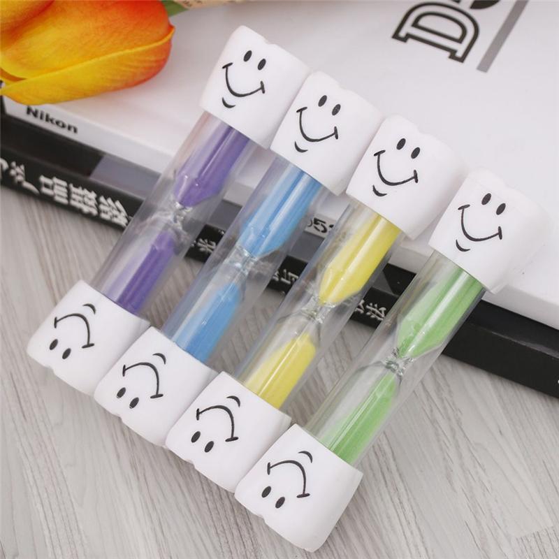 Children Kids Tooth Brushing Timer 2 Minutes Smiling Face Sandglass Hourglass Make children love brushing their teeth Of