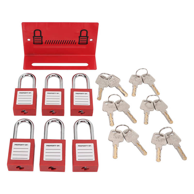 Veiligheid Hangslot Legering Staal Lockout Tagout Sloten Voor Industriële