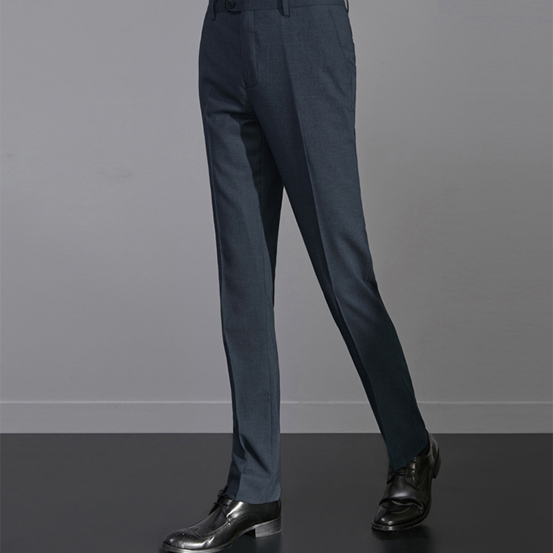 Suit Men's Pants Wrinkle-resistant Zipper Fly Suit Formal Business Meeting Male