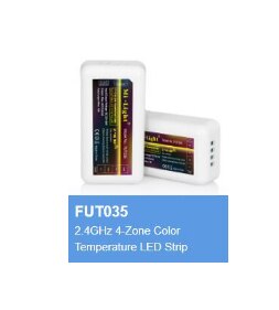 MiLight FUT035 FUT036 FUT037 FUT038 FUT039 2.4G RF Draadloze enkele kleur dimmer CCT RGB RGBW RGB + CCT led strip controller: FUT035 CCT