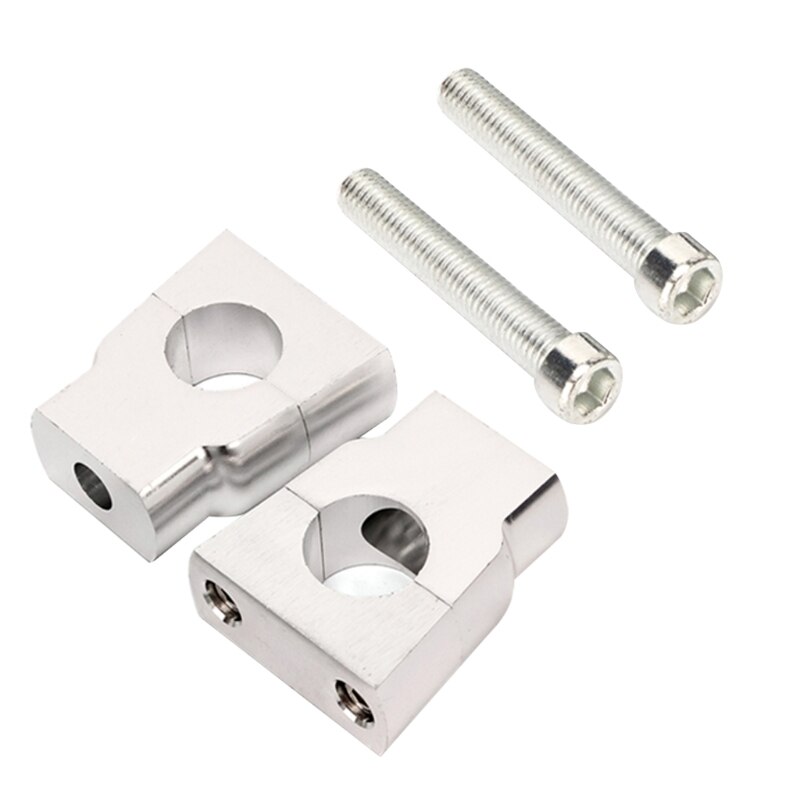 Universal 7/8" 22mm Motorcycle HandleBar Mount Clamp Riser Aluminum Alloy CNC Handle Bar Risers Clamps Motorcycle Accessories