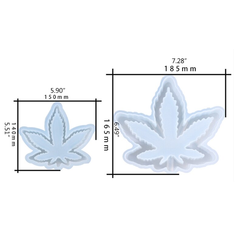 Maple Leaf Ashtray Casting Silicone Mould DIY Crafts Soap Plaster Jewelry Making Tool Crystal Epoxy Resin Mold