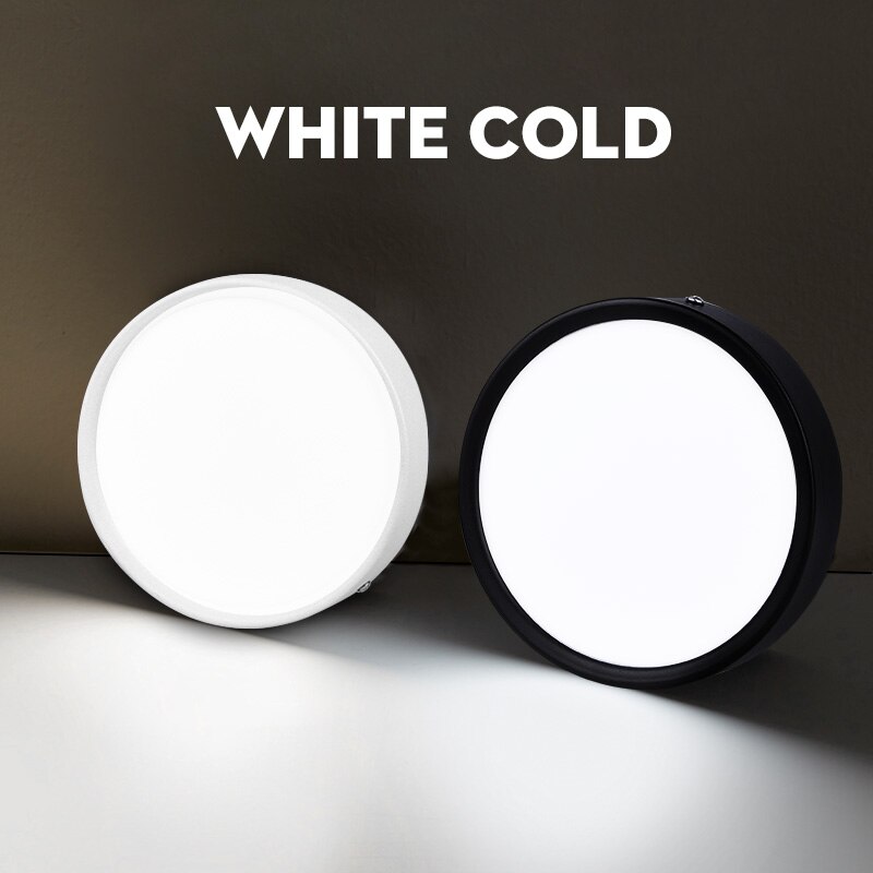 ledet downlight mini overflatemontert  ac85-265v 5w 10w 15w panel søkelyset ultratynne taklamper innendørsbelysning til kjøkken