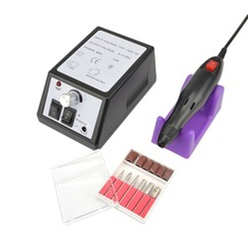 20000 RPM Electric Nail Drill Bits Set Manicure Machine Mill Cutter for Manicure Nail Art Tools Gel Polish Grind Pedicure File: Black / AU