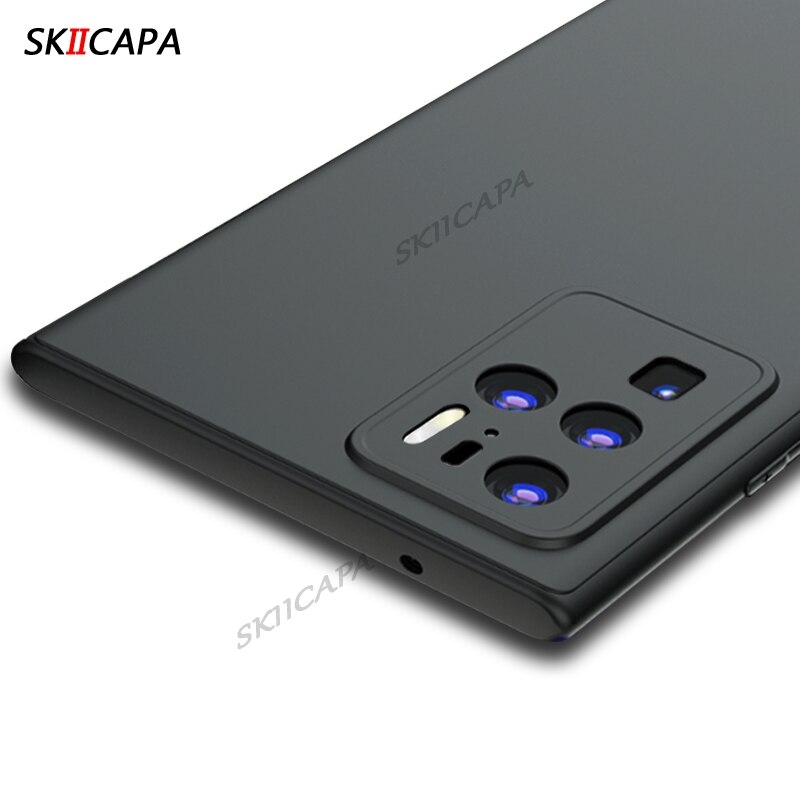 Voor Zte Axon 30 Ultra Zachte Siliconen Ultradunne Matte Phone Case Voor Axon 30 Pro Ultra Camera Lens beschermende Achterkant Zwart