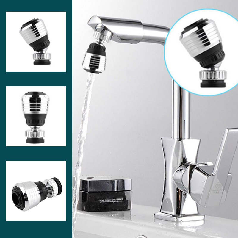 Adaptateur de filtre robinet économiseur d'eau | Robinet pivotant à rotation 360 ° diffuseur aérateur accessoires de cuisine de