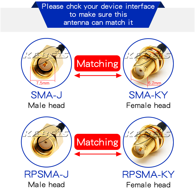 2pcs SMA Splitter Connector SMA/RP-SMA Male to 2 Dual SMA Female Triple Tee Adapter SMA Connector 3 Way T-Type Antenna Converter