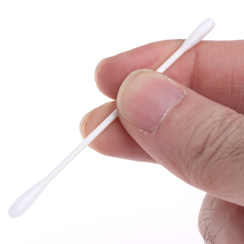 180Pcs Baby Swabs Cotton Double End Swab Disposable Thin Stick Cleaning Tools Cotton Swab Oct26