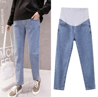 FEOYA Zwangerschapsjeans voor vrouwen, hoge taille, wijde pijpen FEOYA Zwangerschapsjeans voor vrouwen, hoge taille, wijde pijpen