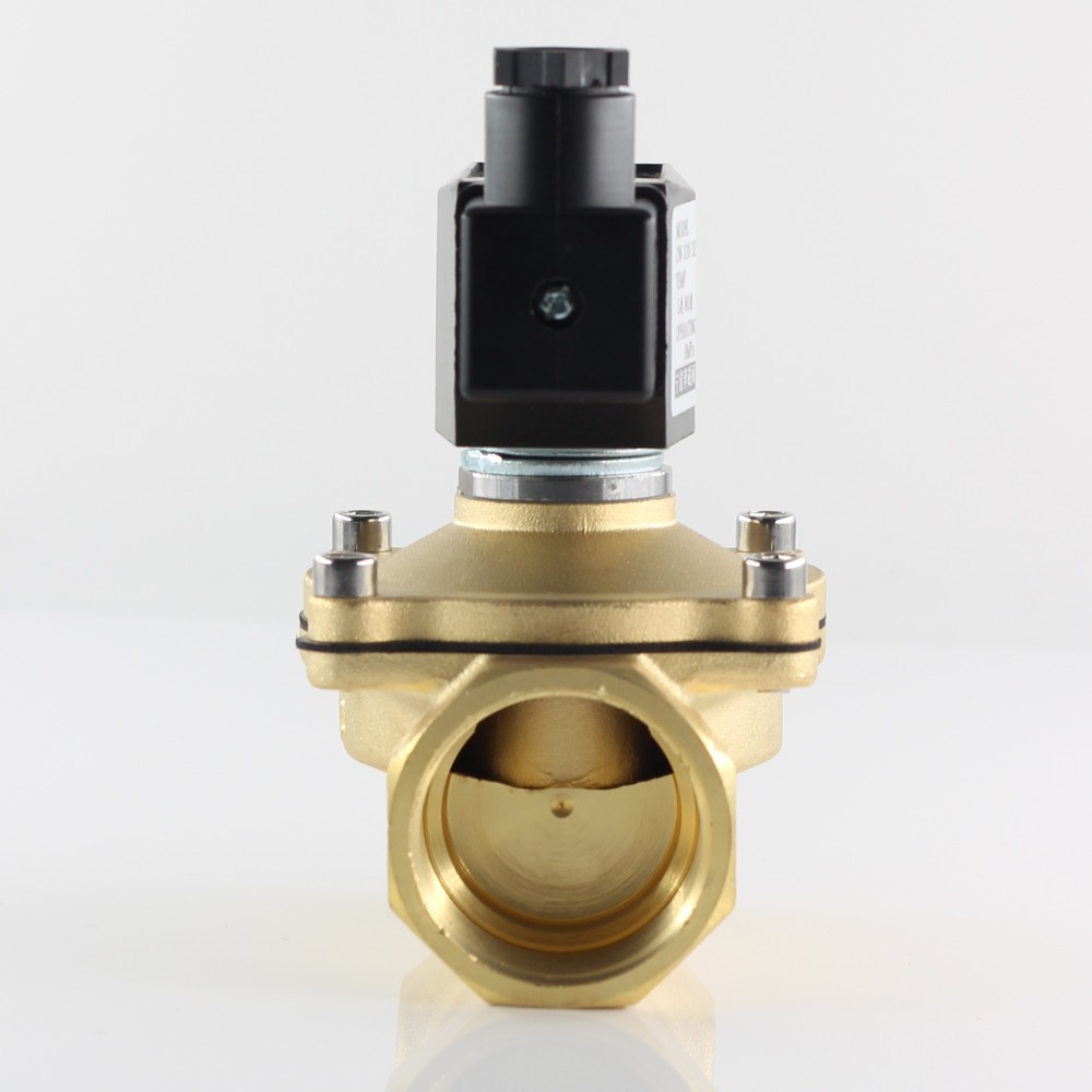 Normalt lukket magnetventil vandventil , ip65 fuldt lukket spole , ac220v dc12v dc24v, g3/8 &quot;  g1/2 &quot;  g3/4 &quot;  g1 &quot;  g1-1/4 &quot;  g1-1/2 &quot;