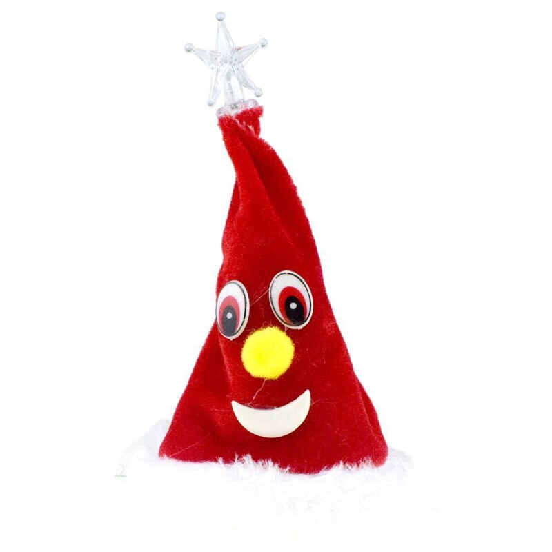 lectric Singing Dancing Christmas Tree Doll Funny Cute Green Xmas Tree Electroni 449C: Red
