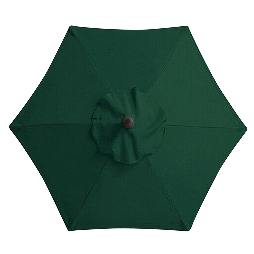 Parasol de 6 huesos sin soporte, sombrilla de 2m, tela reemplazable, protección UV impermeable para exteriores, playa y jardín: Verde oliva