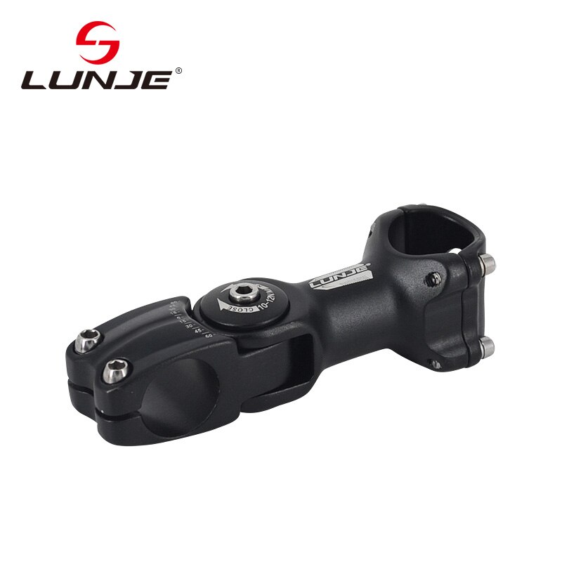 LUNJE Adjustable Bicycle Stem Riser XC BIN MTB Mountain Road Bicycle Adjustable 60 Risers 90/110 / 130mm 25.4 / 31.8mm