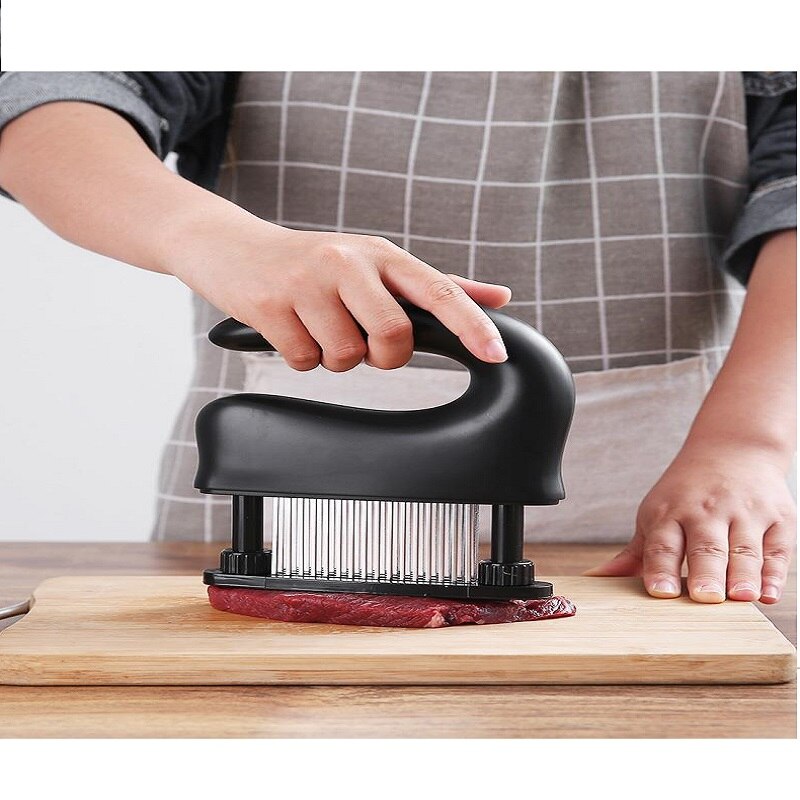 Thermomix-inyector de condimentos para cocina, utensilio de cocina, martillo de conveniencia, fabricante de albóndigas de carne, inoxidable: Negro
