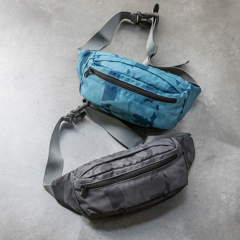 Waterdichte unisex heuptas met print, borsttas, buitensporttas, crossbodytas, casual reistas voor heren, heuptas