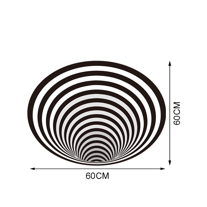 3D Vortex Illusion Tapijt Swirl Print Optische Illusie Gebieden Tapijt Tapijt Vloer Pad Antislip Deurmat Matten Voor Thuis decore