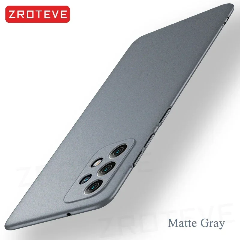 A72 A52 étui Zroteve mince givré dur PC couverture pour Samsung Galaxy A52s A32 A51 A71 M52 M53 A13 A23 A33 A53 A73 5G coques de téléphone: Tissu de coton / vert clair