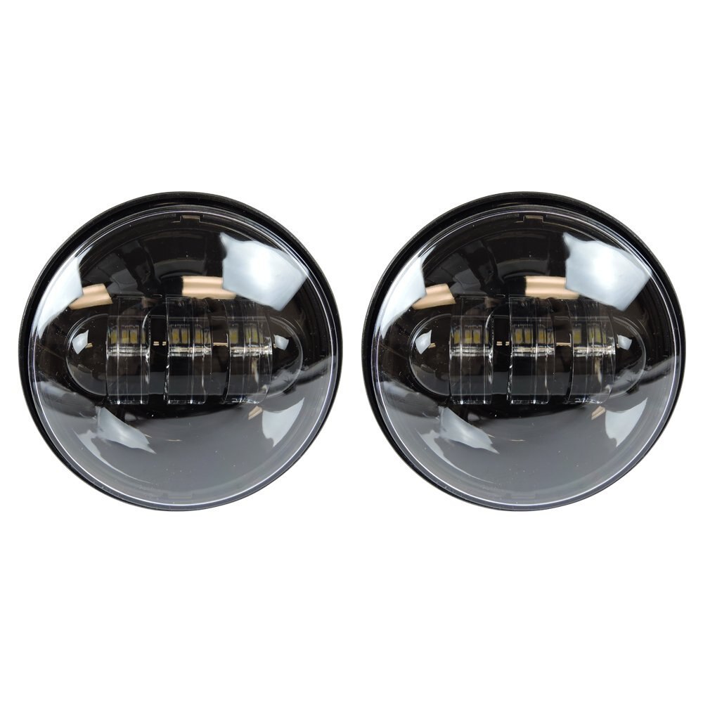 Motorrad 7 zoll Moto LED Scheinwerfer mit 4-1/2 "4,5 zoll LED Hilfs Nebel Vorbei Licht Lampe für harley touren Electra gleiten