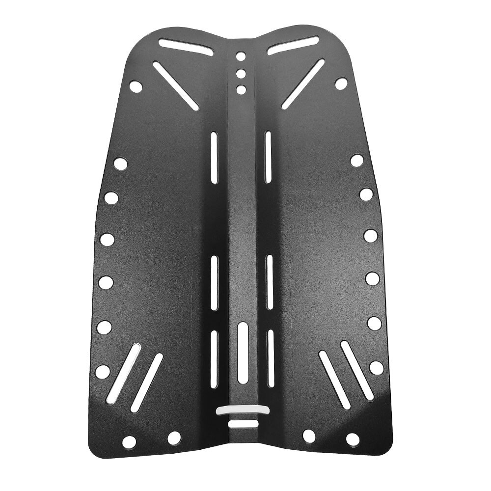 Tech Scuba Diving Backplate with Holes Diver BCD Harness Back Plate for Flexibility in Accessory Mounting Strong &amp; Strudy: black