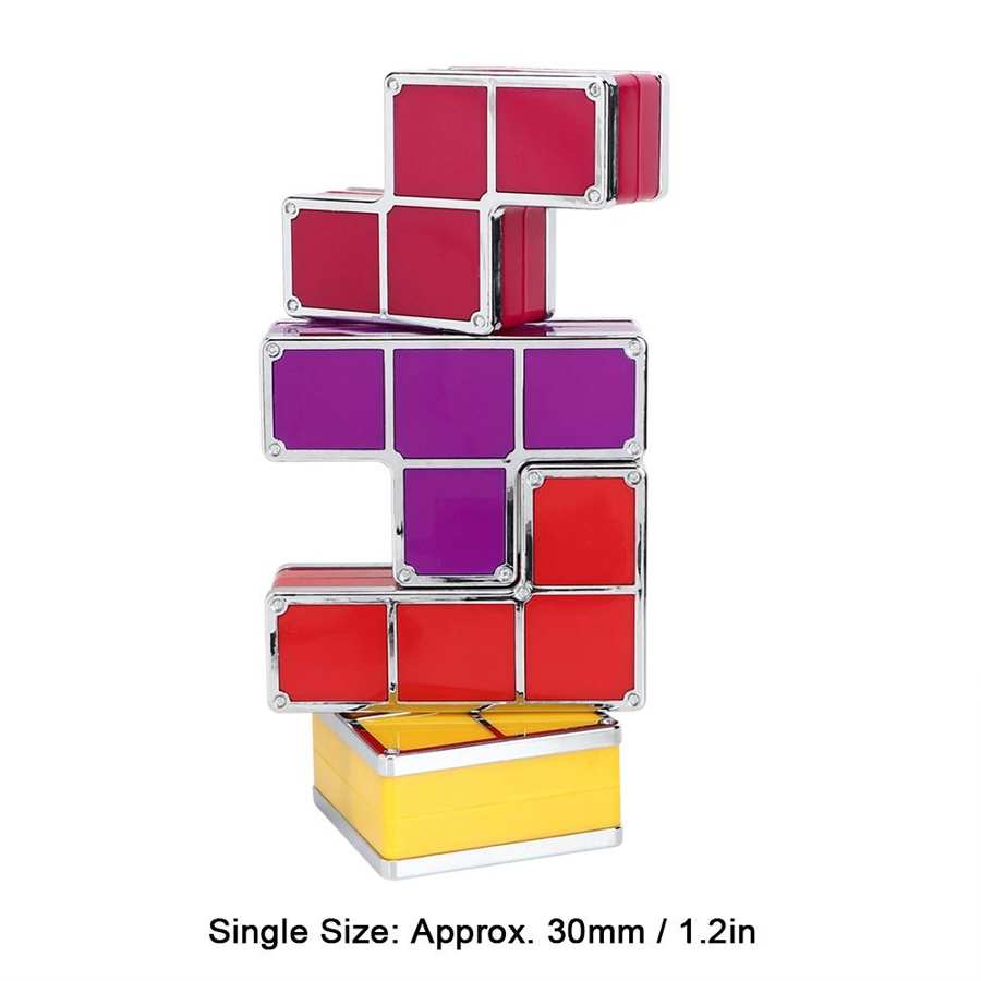 Puzzle Stackable LED Light Colorful Block Construction Game Night Bedroom