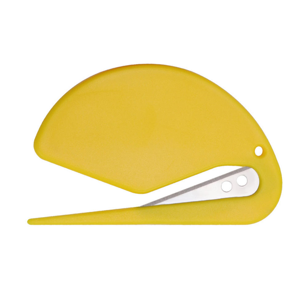 1Pc Dubbele Randen Veiligheid Box Cutter Multi Tool Blade Doos Rop Film Snijden Mes Diy Art Cutter Mes briefpapier Cutter: yellow