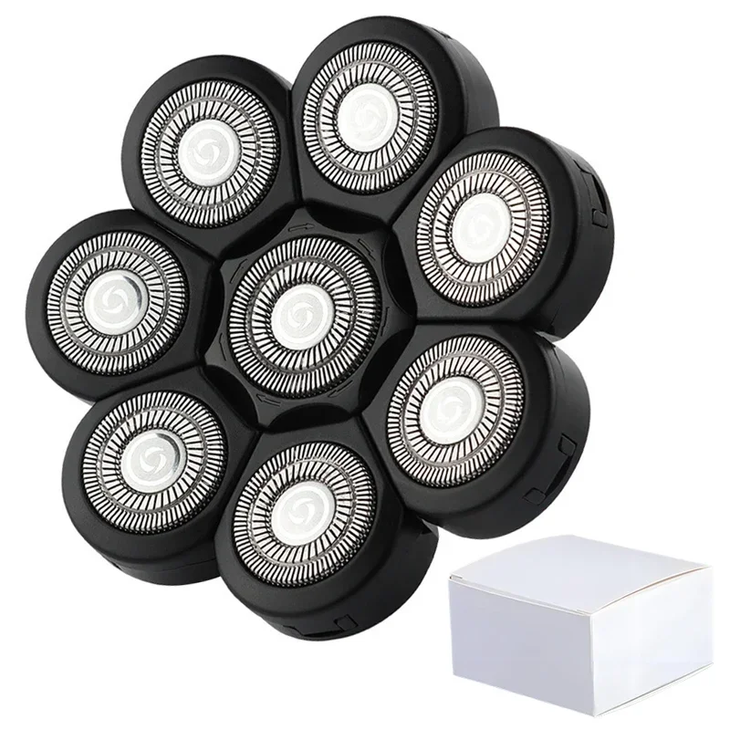 Replaceable Electric Shaver Head And Nose Trimmer Hair Clipper Head Spare 3D 4D 5D 6D 7D 8D 9D Floating Cutter Razor Beard Head: Lavender