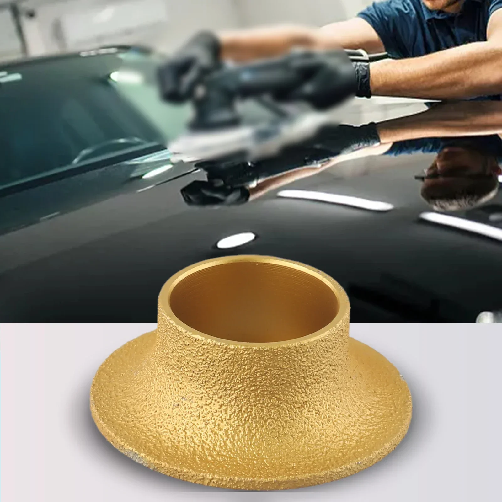 10/15/20/25/30mm Vacuum Welding Diamonds Grinding Wheel Edge Profile Sanding Disc Marble Granite Ceramic Glass Grinding Wheel