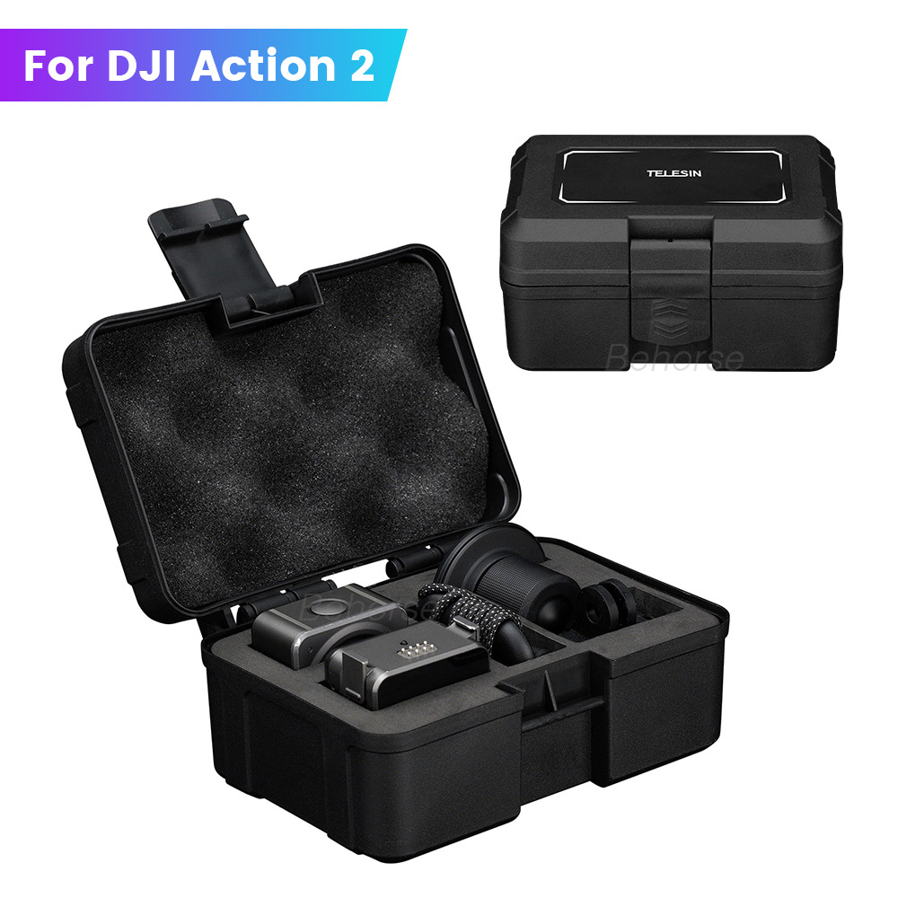 DJI Action 2 Safety Storage Box Waterproof Portable Box Carrying Case for DJI OSMO Action 2 Camera Dual Screen Combo Accessories