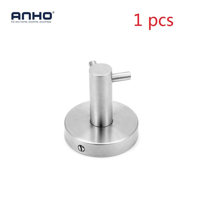 Rvs wall mount handdoekring badkamer accessoires Ronde handdoek houder Badkamer Handdoekenrek Hanger: Hook 2