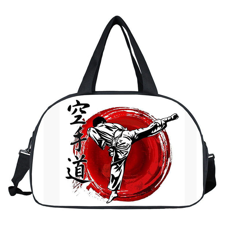 Cool Martial Art Judo / Taekwondo / Karate / Aikido Travel Bag Women Men Handbags Multifunctional Duffel Bag Shoes Holder