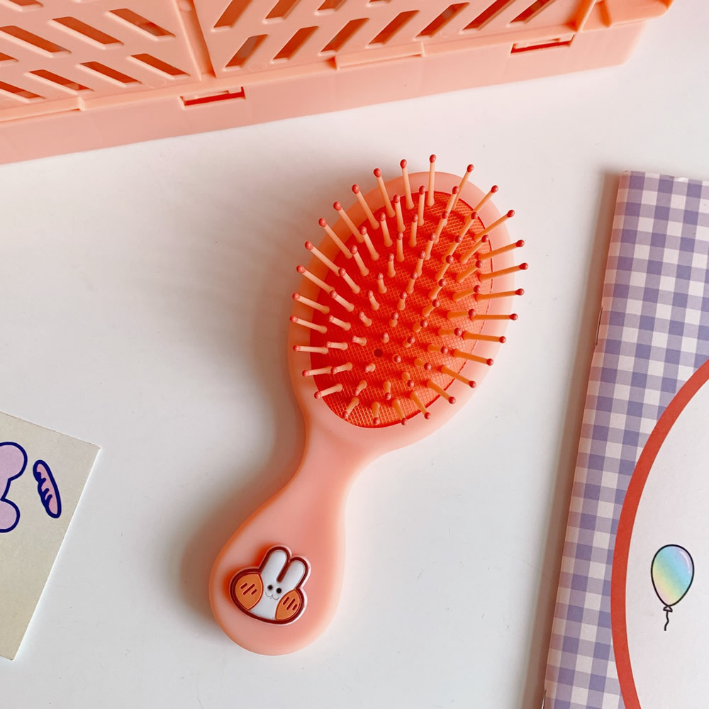 Peine de pelo para niños y niñas, peine de dibujos animados, cepillo de pelo para niño, portátil, antiestático, cómodo, masajeador de cabeza: 2