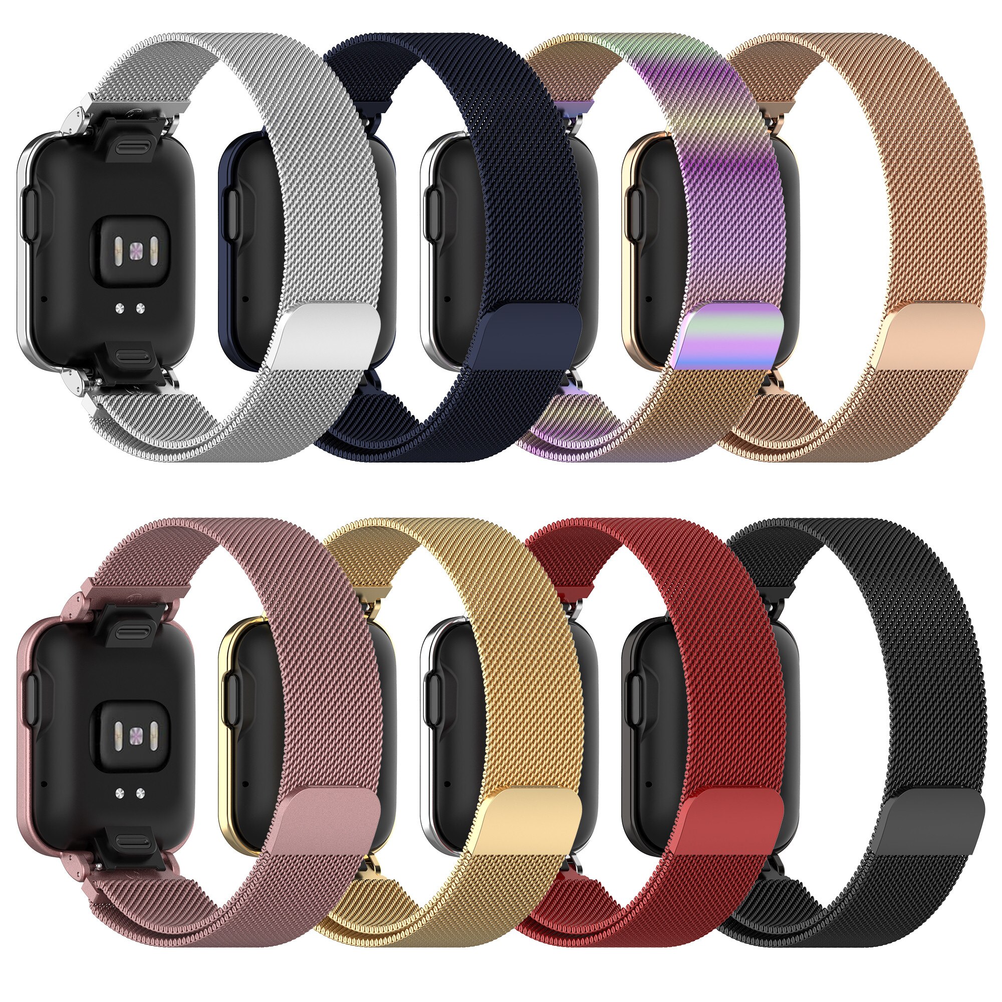 Milanese pasek do zegarka Xiaomi Mi Lite inteligentny zegarek metalowa rama Protector Case bransoletka Watchband do zegarka Redmi 2 Lite Correa