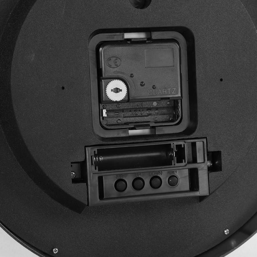 Multifunctional Modern Wall Clock with Date Temperature Display Home Office Bedroom Decoration Timer