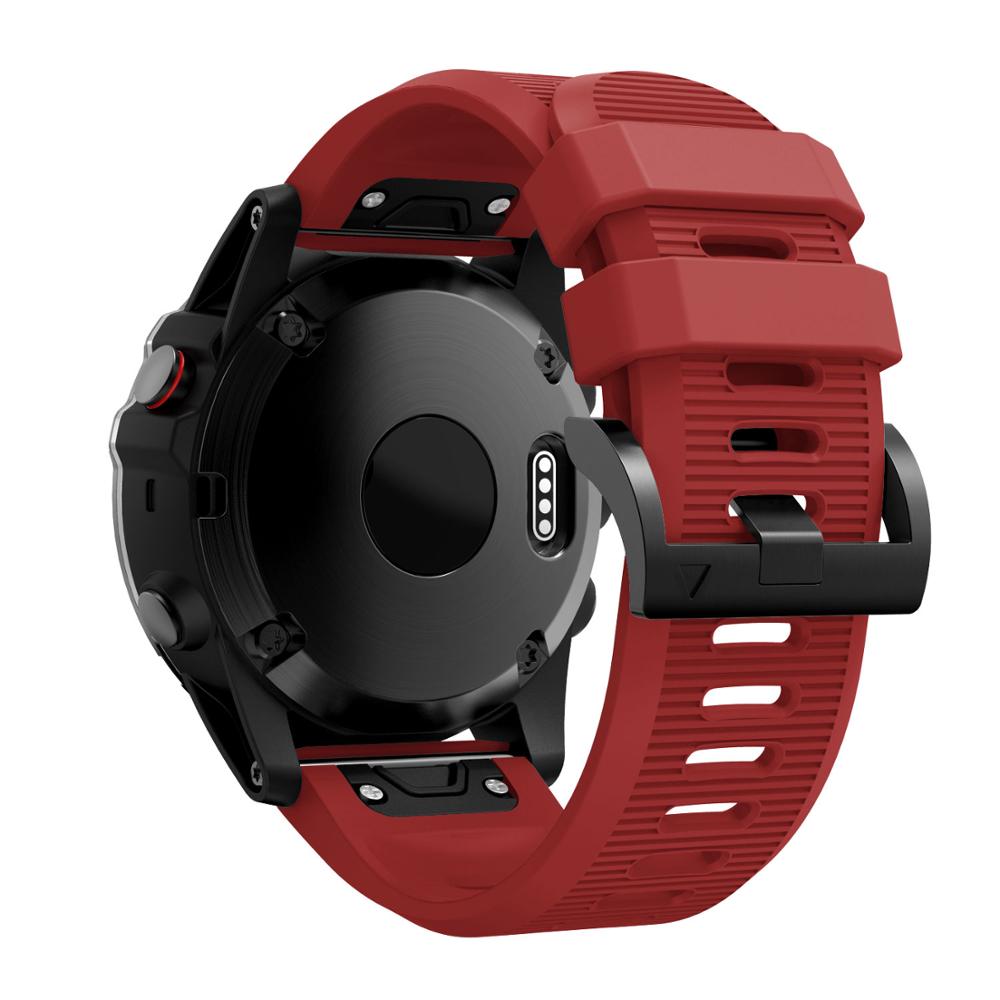 Voor Garmin Fenix 6X Mode Horloge Band Siliconen Band Voor Garmin Fenix 5X Quick Release Strap Voor Garmin Fenix 5X Plus Bands