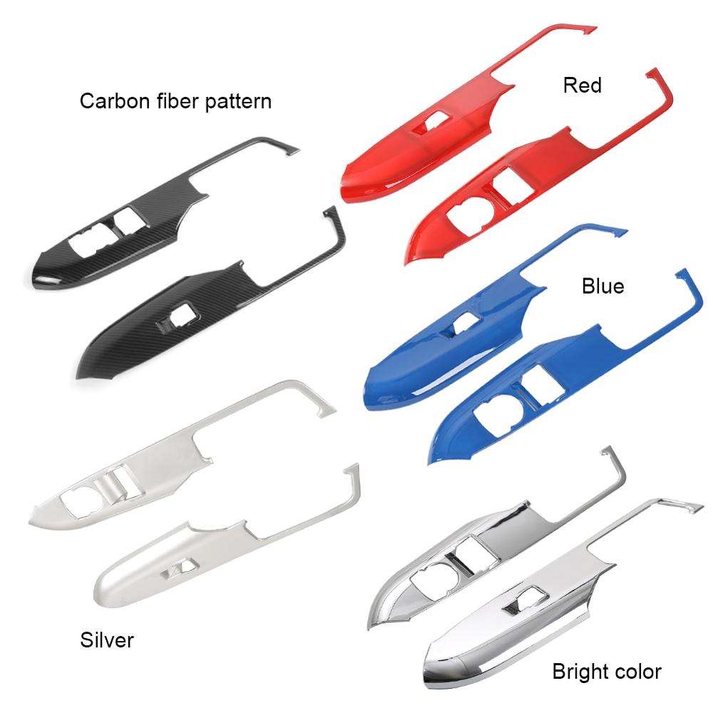 Cadre décoratif pour Ford Mustang + | Porte-accoudoir de porte de voiture bouton de commutation de fenêtre, cadre décoratif pour Ford Mustang +